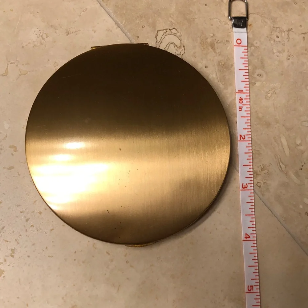 Elgin American Large Round Compact with Mirror and Puff